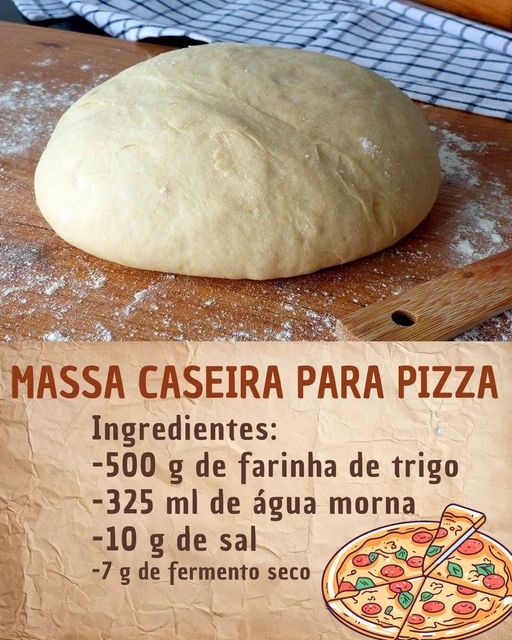 Massa de pizza caseira