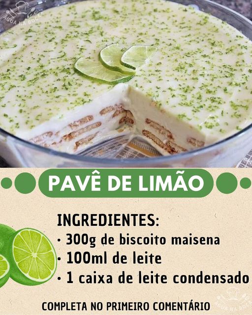 Pavê de Limão Simples