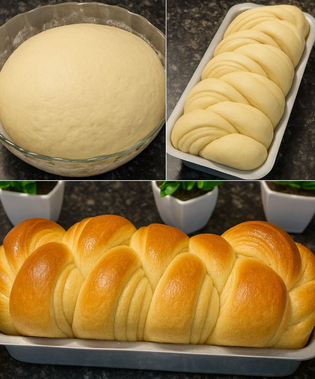 Pão Caseiro Trançado