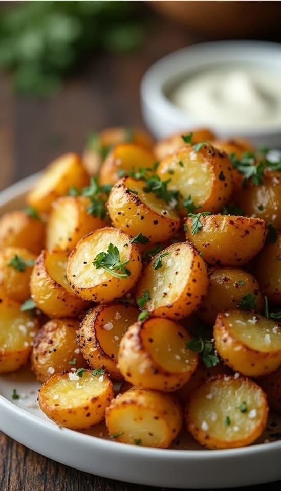 Batata assada com tempero delicioso