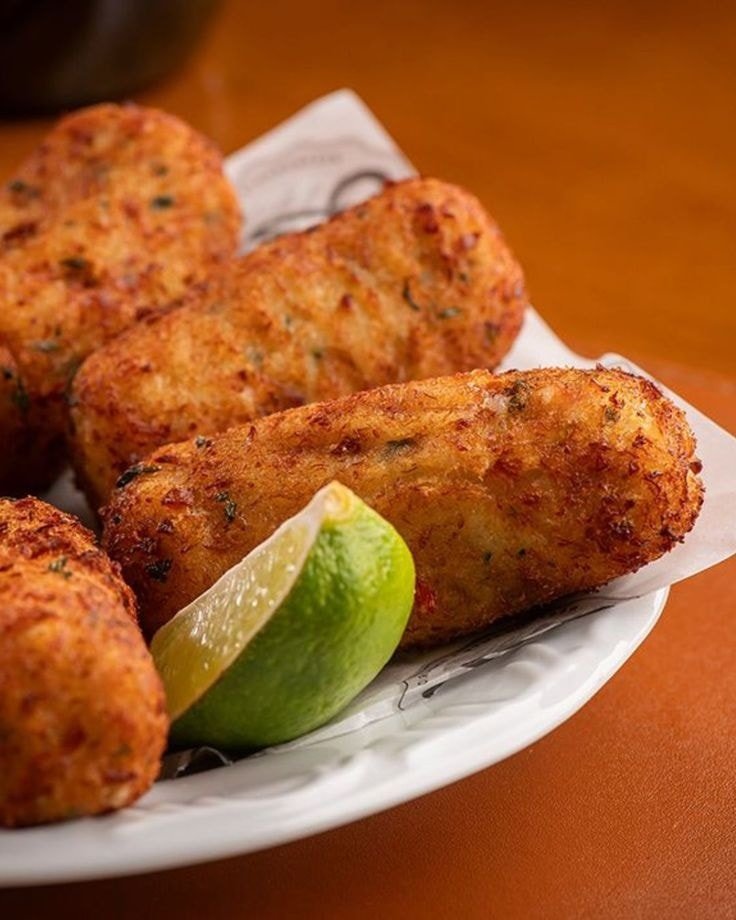 Croquete de Batata com frango e milho