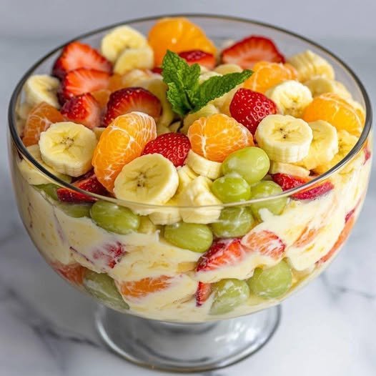 Mousse com frutas