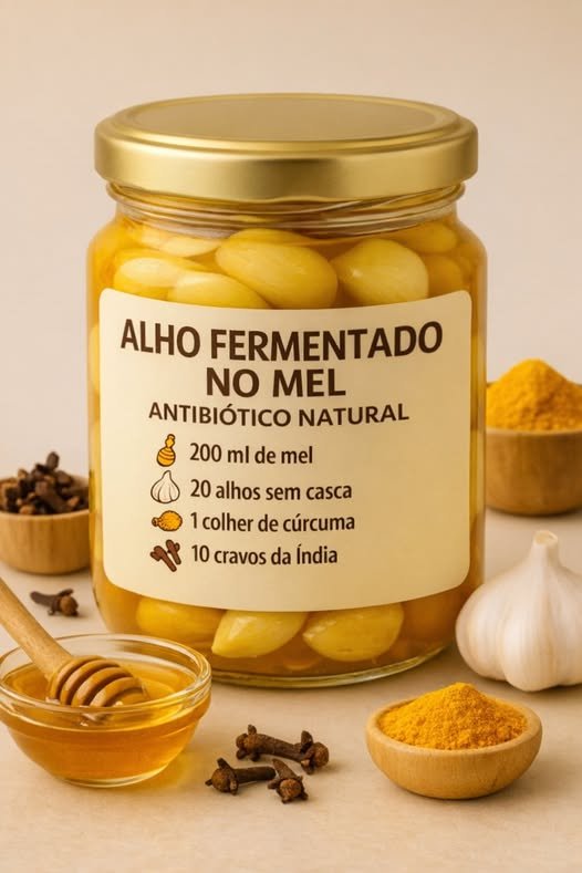 Alho Fermentado no Mel